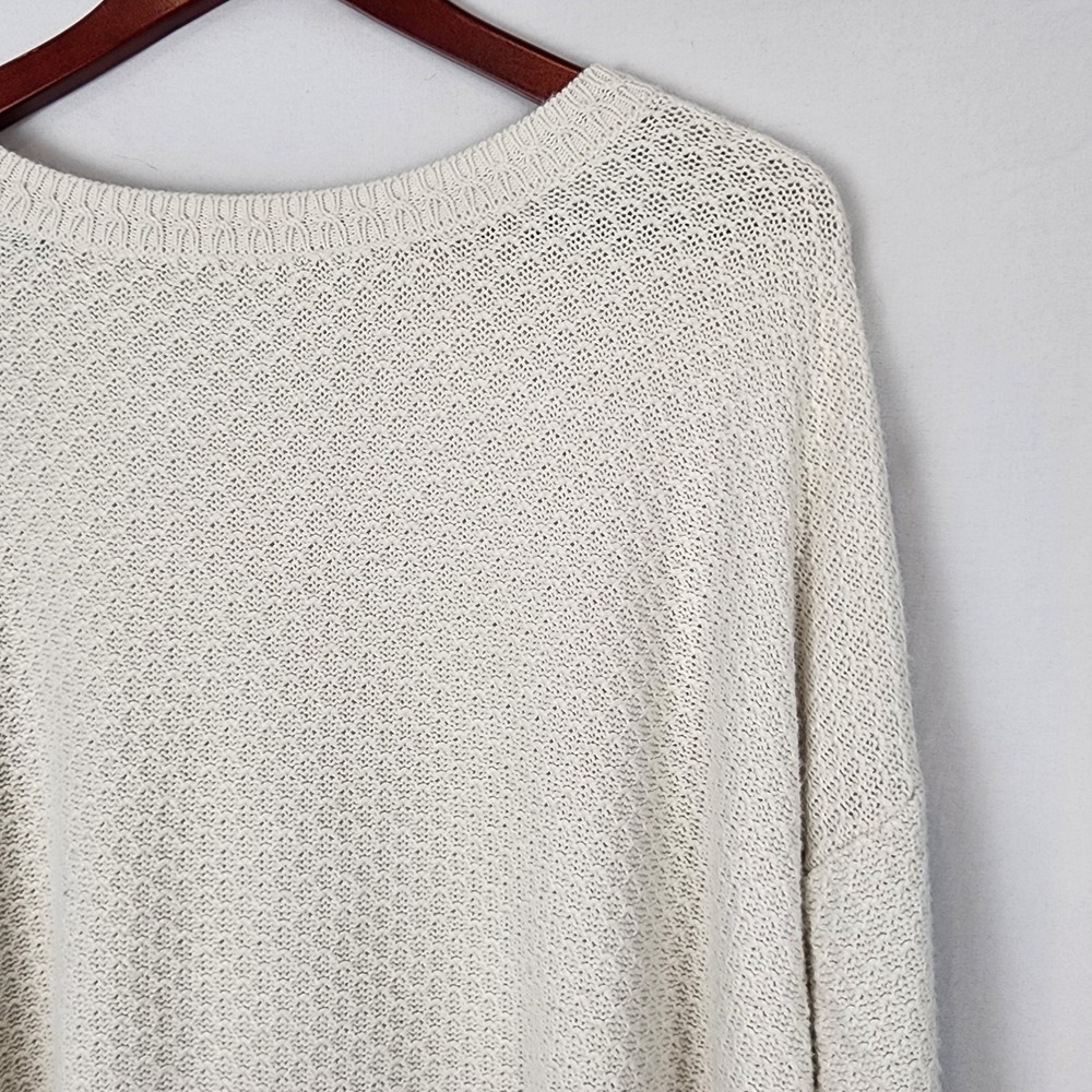 Fat Face Cream Ivory Chunky Knit Fisherman Sweater Women's Size 20 - Picture 3 of 8